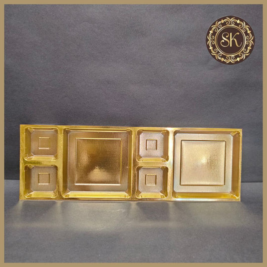 12 Dc golden tray 6*2 - (Pack of 10) Sweetkraft | Baking supplies