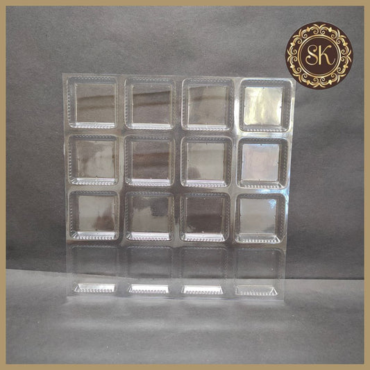 16 cavity Lid cover 4*4 - (Pack of 10) Sweetkraft | Baking supplies