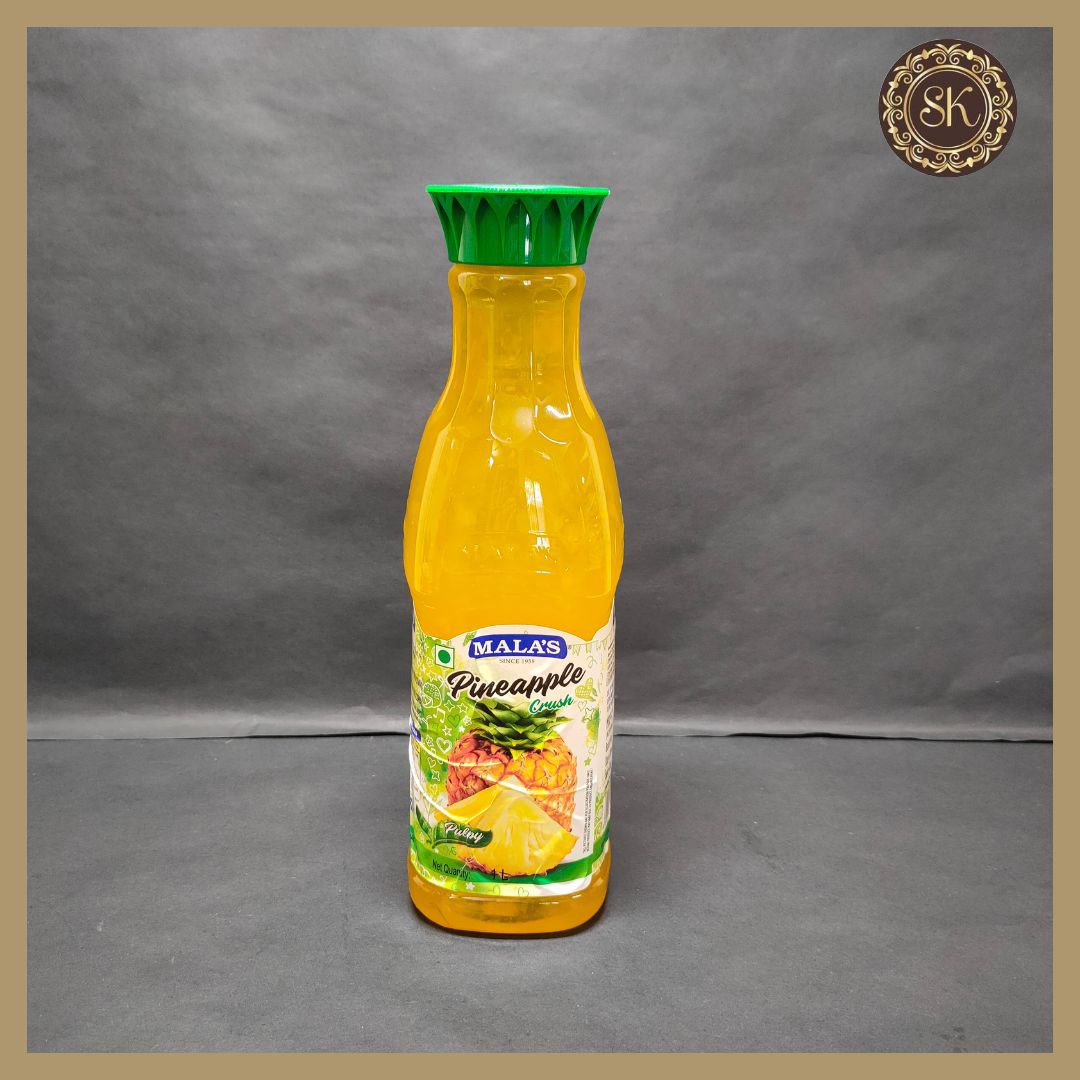 Pineapple Fruit Crush 1Litre - Mala's – Sweetkraft