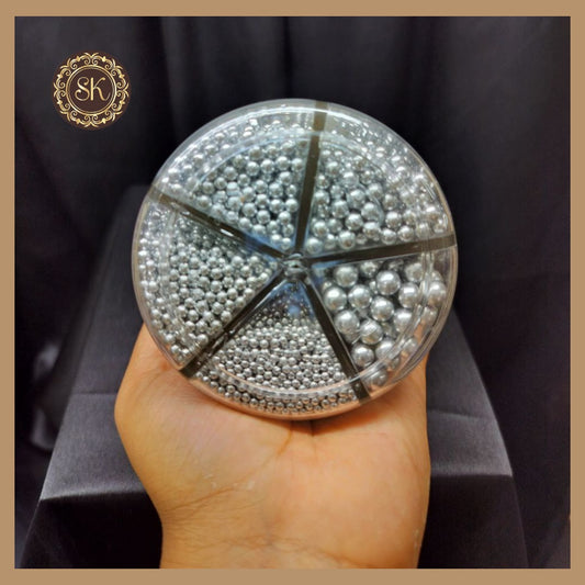 Sprinkles | Cake Sugar Balls | Combo | Srinkles For Cake Decorating | Cake Toppings | Silver Pearls | Sprinkles 5 IN 1 Jar - 350g.