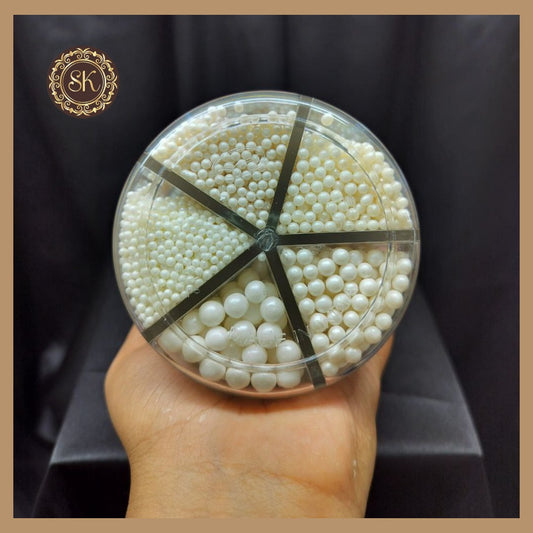 Sprinkles | Cake Sugar Balls | Combo | Srinkles For Cake Decorating | Cake Toppings | White Pearls | Sprinkles 5 IN 1 Jar - 350g.