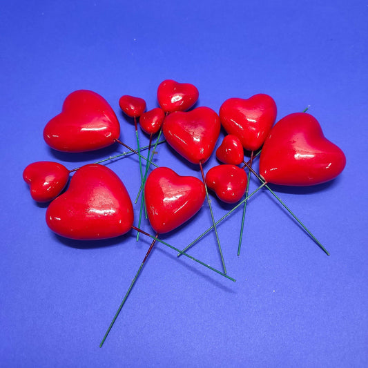 Faux Heart Red (12pcs) Sweetkraft | Baking supplies