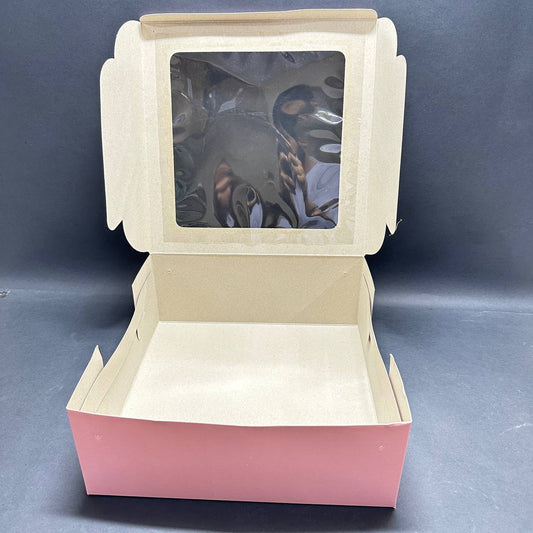 Peach Window Box 10*10*4 Sweetkraft | Baking supplies