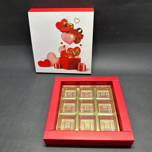 9 Cavity Valentine Box { Without Cavity } Sweetkraft | Baking supplies