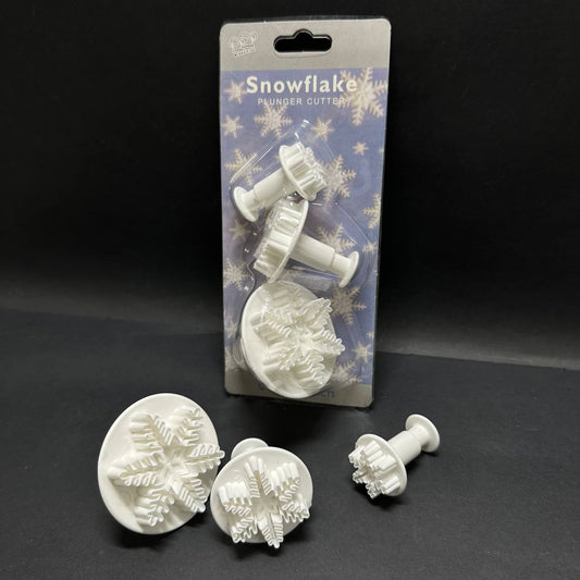 Snowflake Plunger Cutter Sweetkraft | Baking supplies