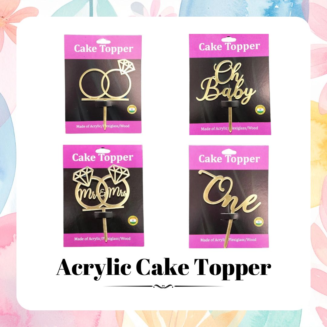 Acrylic Cake Toppers