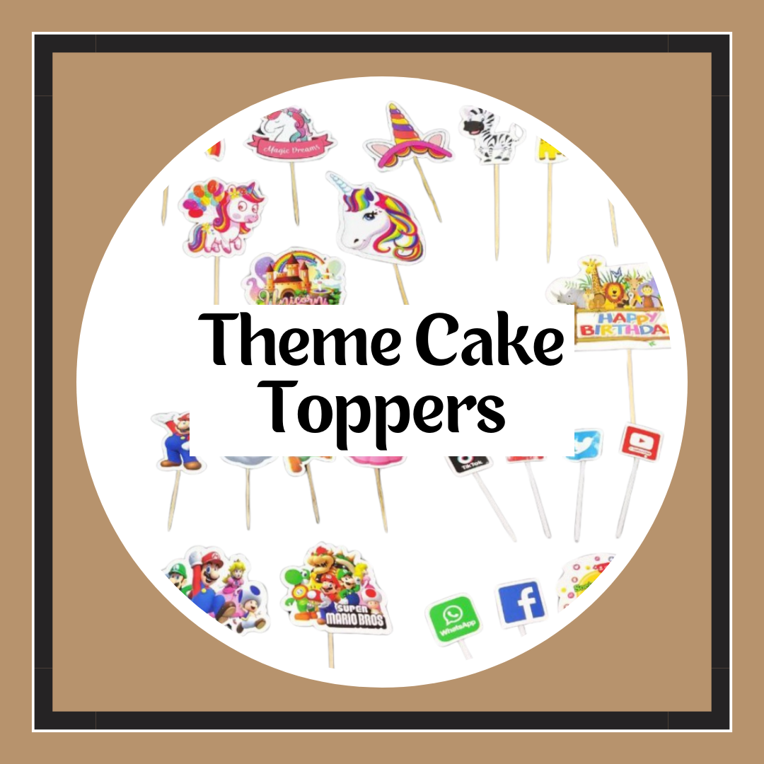 Paper Theme Cake Toppers