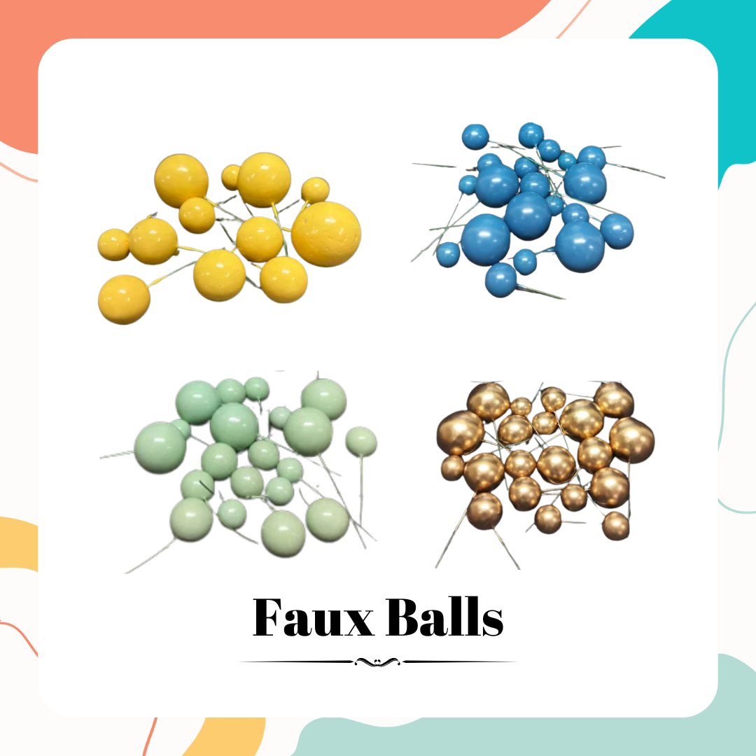 Faux Balls | Cake Toppers