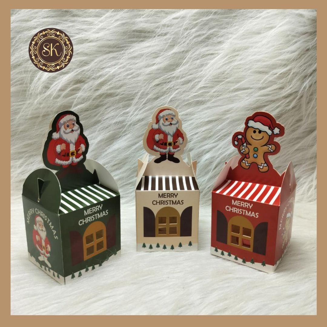 Christmas Paper Gift Box | Xmas Box | Santa Box | Snowman Box | Cookies Box | Candies Box | Cake Boxes - (5 Pieces) CB-001 Sweetkraft | Baking supplies