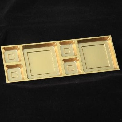 12 Dc golden tray 6*2 - (Pack of 10) Sweetkraft | Baking supplies