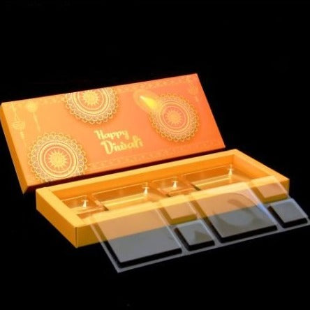 12 Diwali Box with DC Cavity & Lid (D.No-003) Sweetkraft | Baking supplies