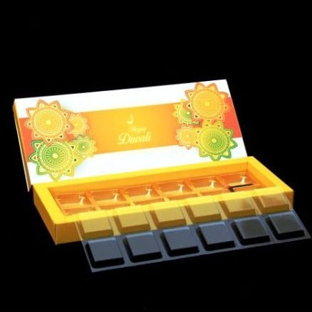 12 Diwali Box with Cavity & Lid (D.No-005) Sweetkraft | Baking supplies