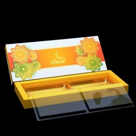 12 Diwali Box with Partition Cavity & Lid (D.No-005) Sweetkraft | Baking supplies