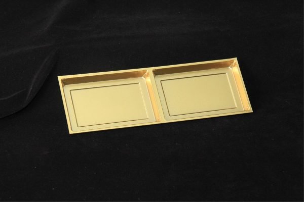 Partition Baking 12 Partition golden tray 6*2 - (Pack of 10) – Sweetkraft | Baking supplies