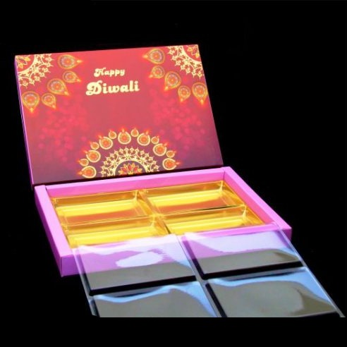 24 Diwali Box with Partition Cavity & Lid (D.No-001) Sweetkraft | Baking supplies