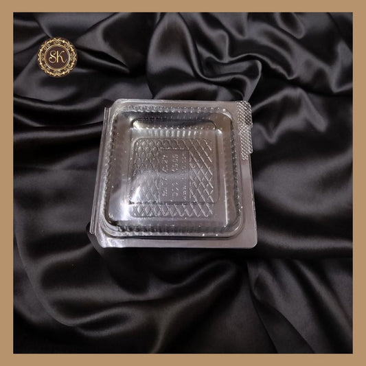 1 Brownie Box (003-0909) | Transparent Brownie Box | Cake Box | Transparent - Pack of 10 Pieces Sweetkraft | Baking supplies