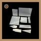Transparent Flexible Scrapper | Scrapper | Pack Of 9pcs Sweetkraft | Baking supplies
