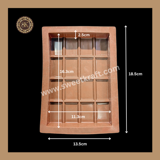 Silicon Chocolate Mould | Kunafa Silicone Bar Mould | Brown Silicone Mould | Pack Of 1pc (CSM-019) Sweetkraft | Baking supplies