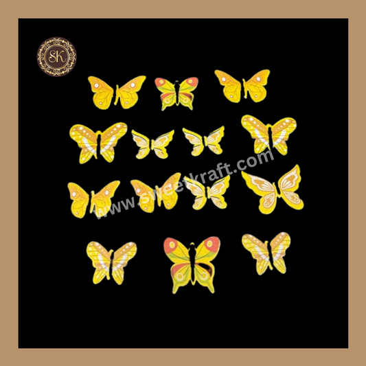 Edible Wafer Butterfly | Pre-Cut Wafer Paper | Stick on Cake Decor | Cake Topper - (EB-004) Sweetkraft | Baking supplies
