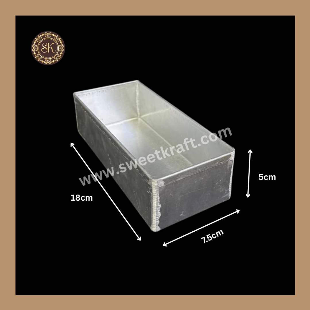 Aluminium Bread Mould | Bar Tin | Plum Cake Tin - 7x3x2inch Sweetkraft | Baking supplies