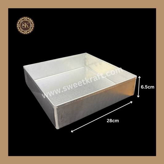 Aluminium Squar Cake Tin | Aluminium Cake Tin | Cake Tin - 11x11x2.5inch Sweetkraft | Baking supplies