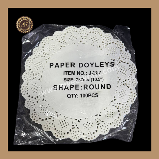 Doily Paper | Doyleys Paper | Pack Of 100 Sheets | Size -10.5inch Sweetkraft | Baking supplies