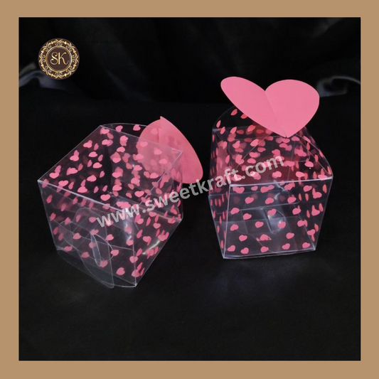 Kareena F-187 | Chocolate Box | Heart Box | Valentine's Day Box | Gifting Box | Pink Coloure - Pack Of 5 Pieces & 10 Pieces Sweetkraft | Baking supplies