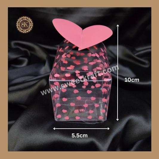 Kareena F-187 | Chocolate Box | Heart Box | Valentine's Day Box | Gifting Box | Pink Coloure - Pack Of 5 Pieces & 10 Pieces Sweetkraft | Baking supplies