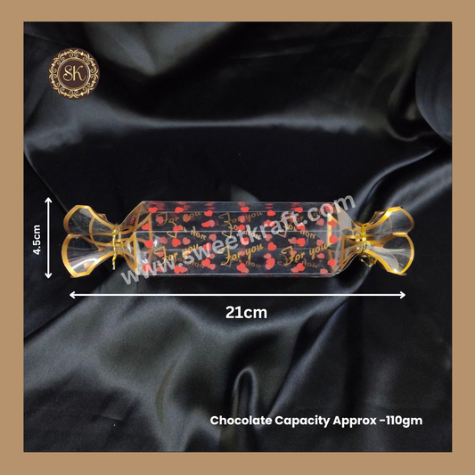 Kareena T-53 | Chocolate PVC  Box | Heart Box | Valentine's Day Box | Gifting Box | Rose Gold Colour Sweetkraft | Baking supplies