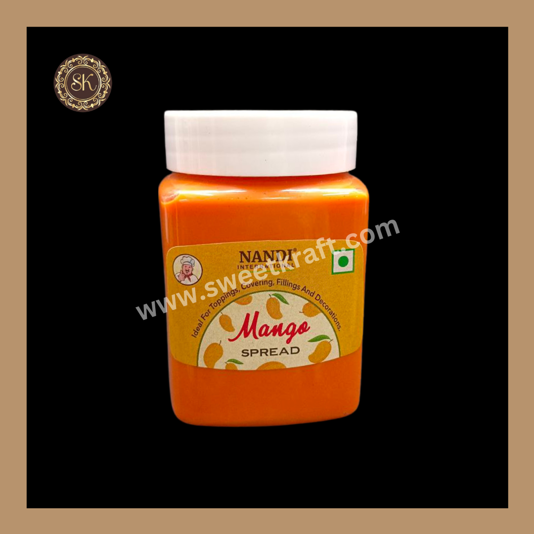 Mango Spread | Toppings | Covering | Fillings | Decorations | Nandi Brand - 200gms Sweetkraft | Baking supplies