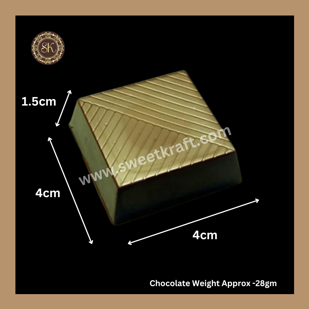 Plastic chocolate mould | Cacao | Square Mould | Mini Kunafa Mold | Plastic molds  (PM-338) Sweetkraft | Baking supplies