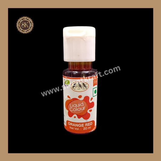 Food Colour | Orange Red | Brand - Nandi (20ml) Sweetkraft | Baking supplies
