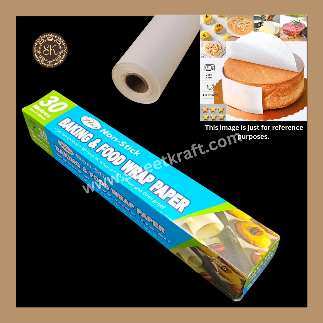 Baking & Food Wrap Paper | Non-stick | Food Wrapper Paper | Flair - 30 Metres Sweetkraft | Baking supplies
