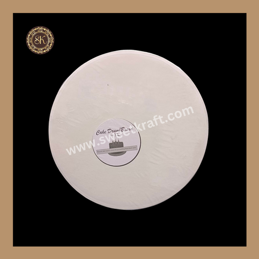 Cake Drum Board | Cake Base | Drum Board | Pastry Board | White - 12inch (Pack of 1pc) Sweetkraft | Baking supplies