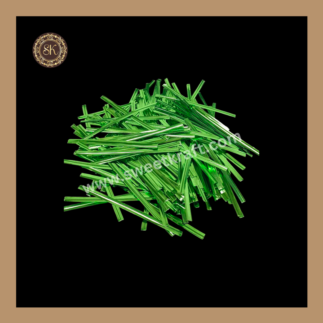 Twister Ties | Metallic Twist Ties | Metallic Twister Tie | Aluminium Twister Tie | Chocolate Twester - Green Colour Sweetkraft | Baking supplies