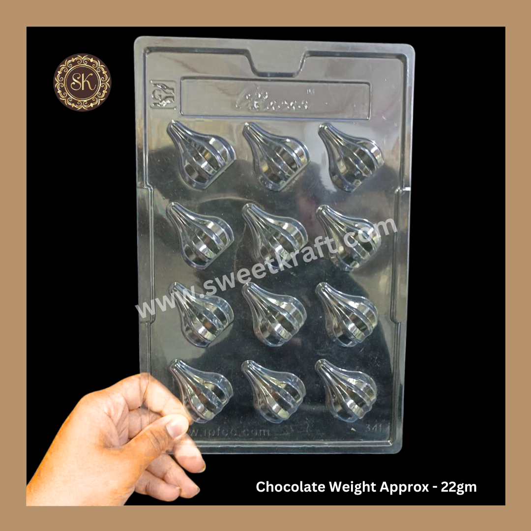 Plastic Chocolate Mould | Modak Mould | Cacao | Plastic Mould | Plastic Molds (PM-370) Sweetkraft | Baking supplies