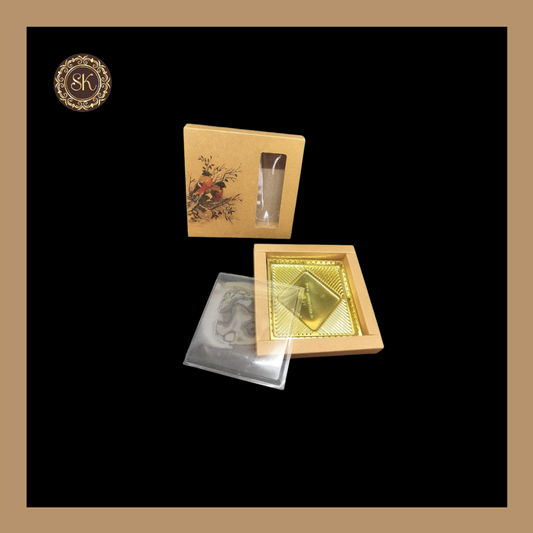 9 Eco-Nature Combo Box | Golden Cavity Box | Chocolate Box | Gift Box - (With Tray & Lid Cover) Sweetkraft | Baking supplies