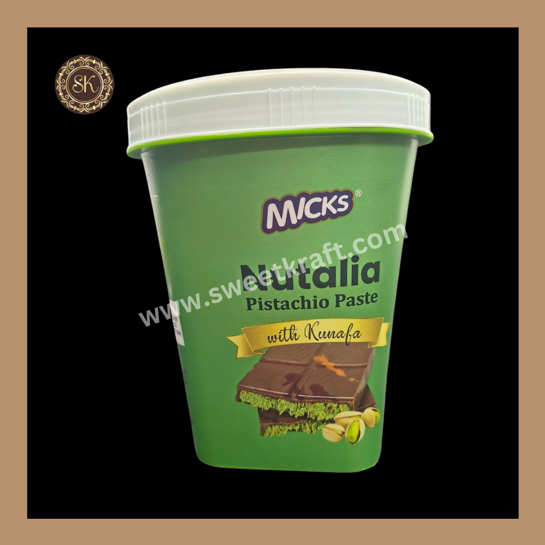 Nutalia Pistachio Paste | With Funafa | Creamy Spread | Micks - (Pack of- 1kg).
