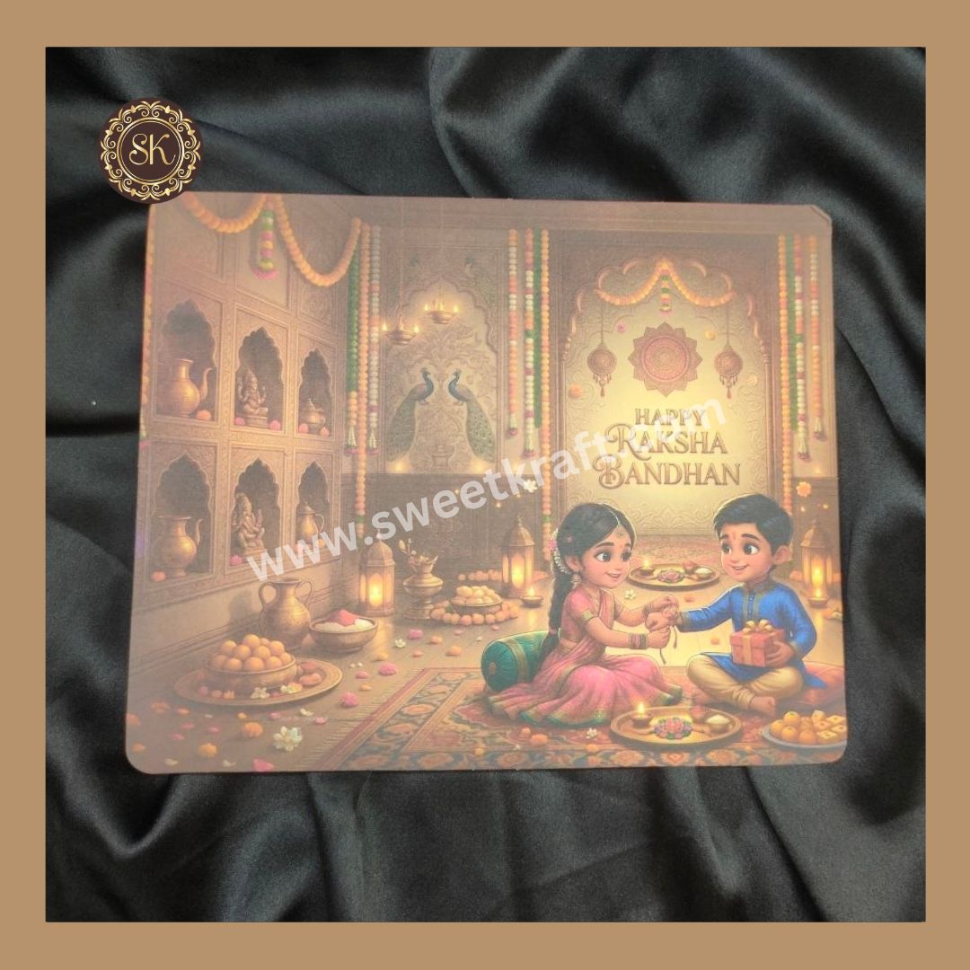 Happy Raksha Bandhan Bar Book | Chocolate Bar Book | Chocolate Box | Bar Box | Brown Colour - (Pack Of 5pcs)