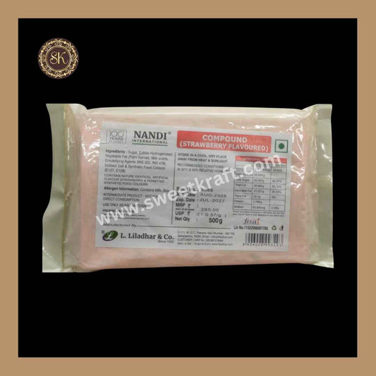 Strawberry Flavoured Compound | Strawberry Compound | Nandi  - 500gms