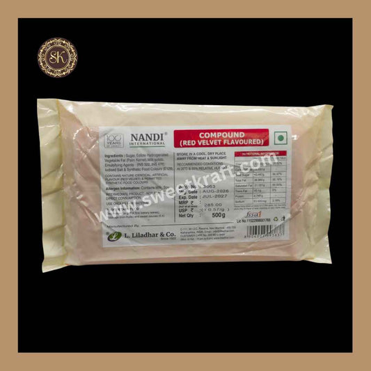 Red Velvet Flavoured Compound | Red Velet Compound | Nandi - 500gms