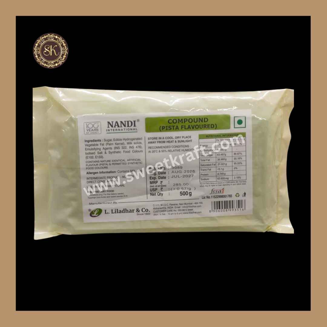 Pista Flavoured Compound | Pista Compound | Nandi - 500gms