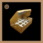 12 Mini Cupcake | Mini Window Cupcake Box | Kraft Cupcake Box Sweetkraft | Baking supplies