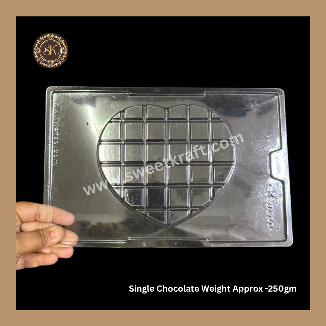 Plastic chocolate mould | Cacao | Heart Kunafa Design Mould | Plastic molds (PM-331) Sweetkraft | Baking supplies