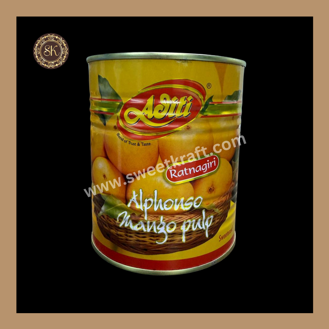 Alphonso Mango Pulp | Ratnagiri | Aditi - 860g Sweetkraft | Baking supplies