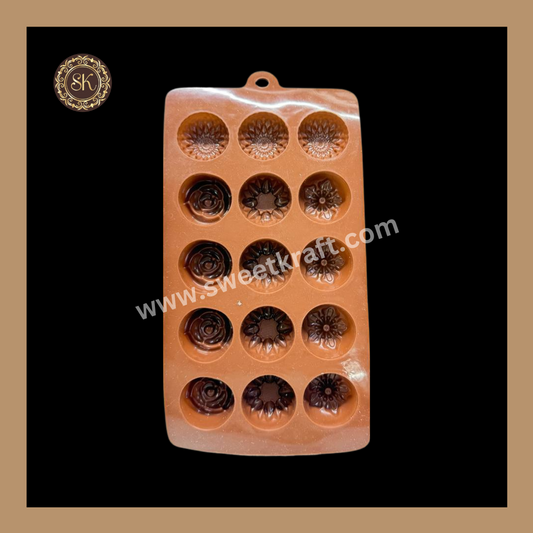 Silicone Chocolate Mould | Square Shape Silicone Mould | Brown Silicone Mould | Pack Of 1pc (CSM-016) Sweetkraft | Baking supplies