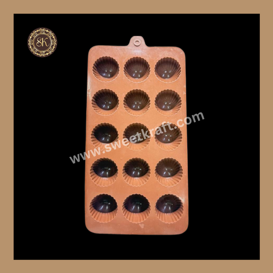 Silicone Chocolate Mould | Round Shape Silicone Mould | Brown Silicone Mould | Pack Of 1pc (CSM-018) Sweetkraft | Baking supplies