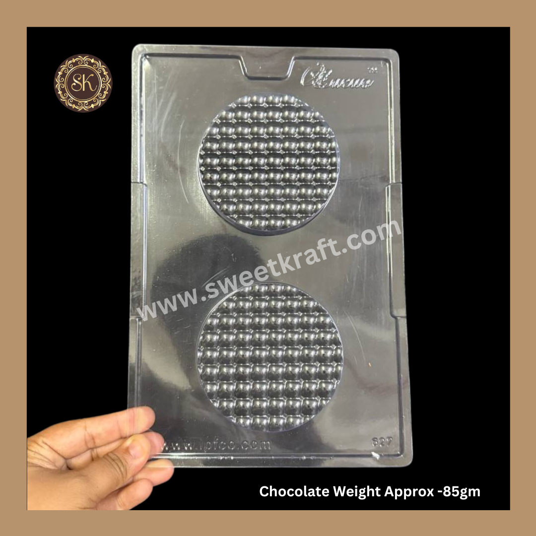 Plastic chocolate mould | Cacao | Florentine Desgin Mould | Plastic molds (PM-345) Sweetkraft | Baking supplies