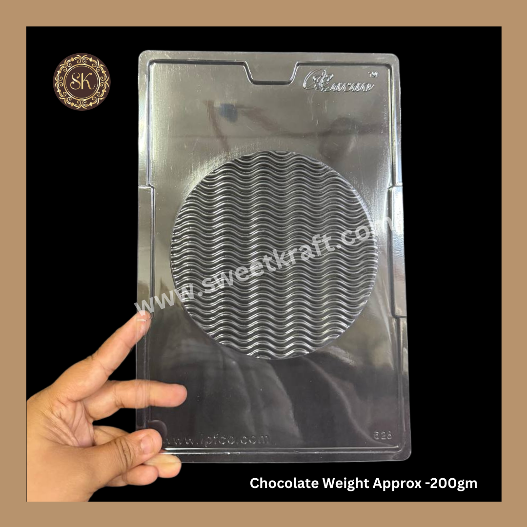 Plastic chocolate mould | Cacao | Florentine Desgin Mould | Plastic molds (PM-346) Sweetkraft | Baking supplies