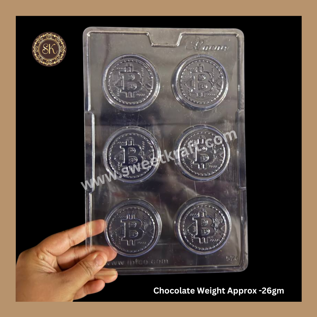 Plastic chocolate mould | Cacao | Round Desgin Mould | Plastic molds (PM-352) Sweetkraft | Baking supplies